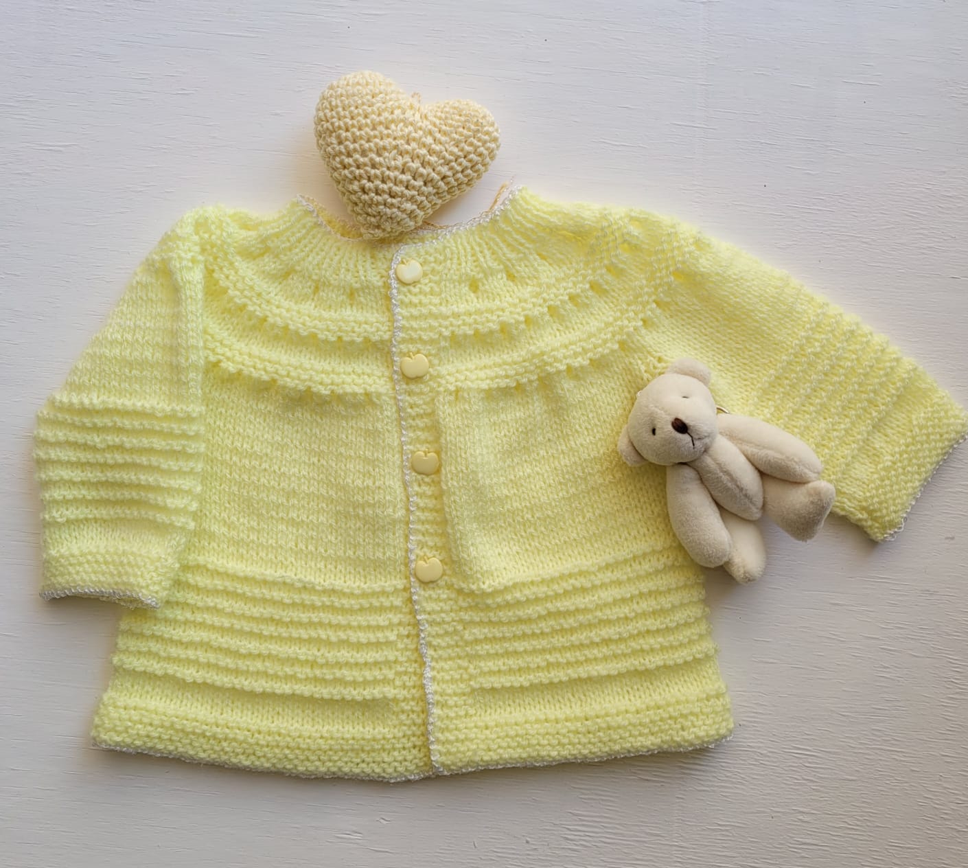 Casaco tricô amarelo – Zia Ro Bambini