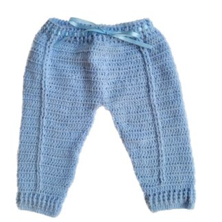 Calça crochê azul